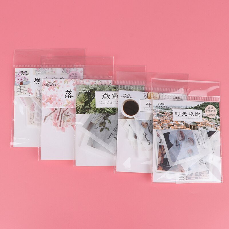 40pcs/pack Scrapbook Stickers Decoration DIY Album - giftsforintroverts.com