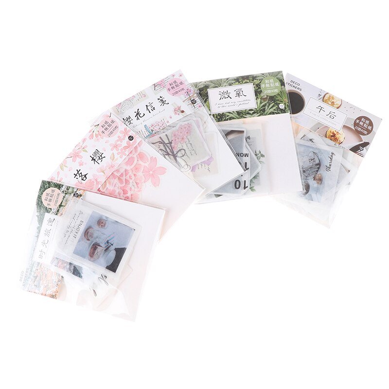 40pcs/pack Scrapbook Stickers Decoration DIY Album - giftsforintroverts.com