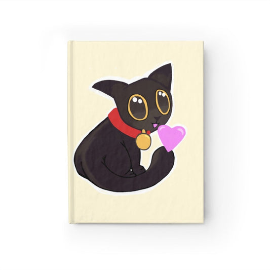 Black Kitty Journal - Ruled Line - giftsforintroverts.com
