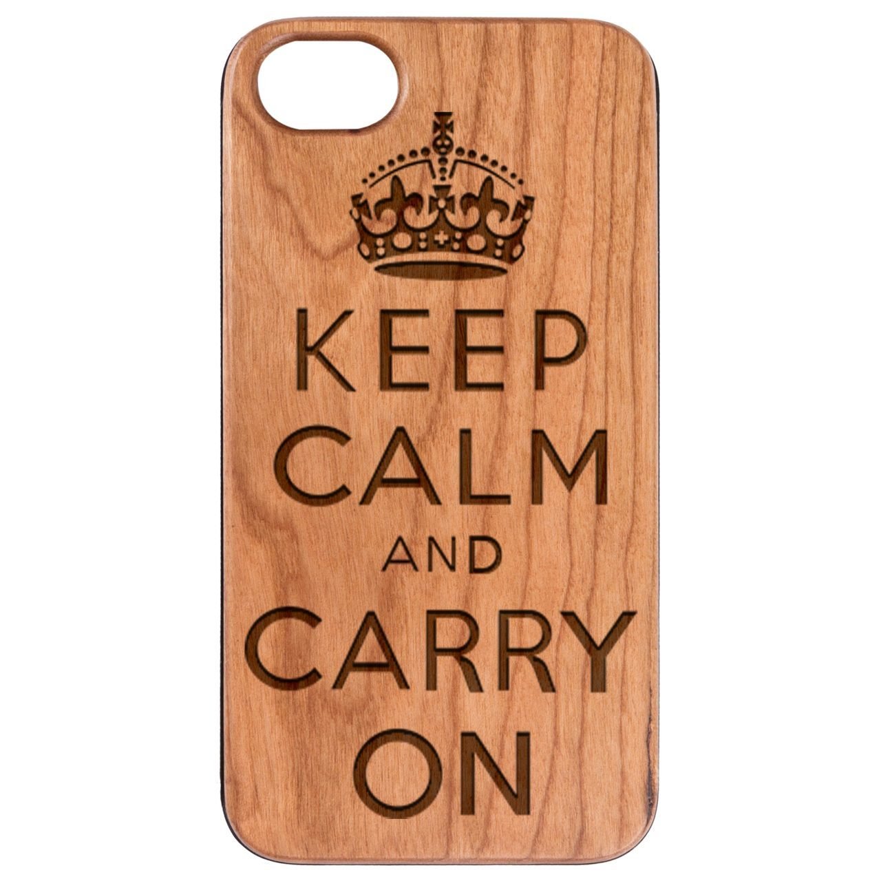 Keep Calm And Carry On - Engraved - giftsforintroverts.com