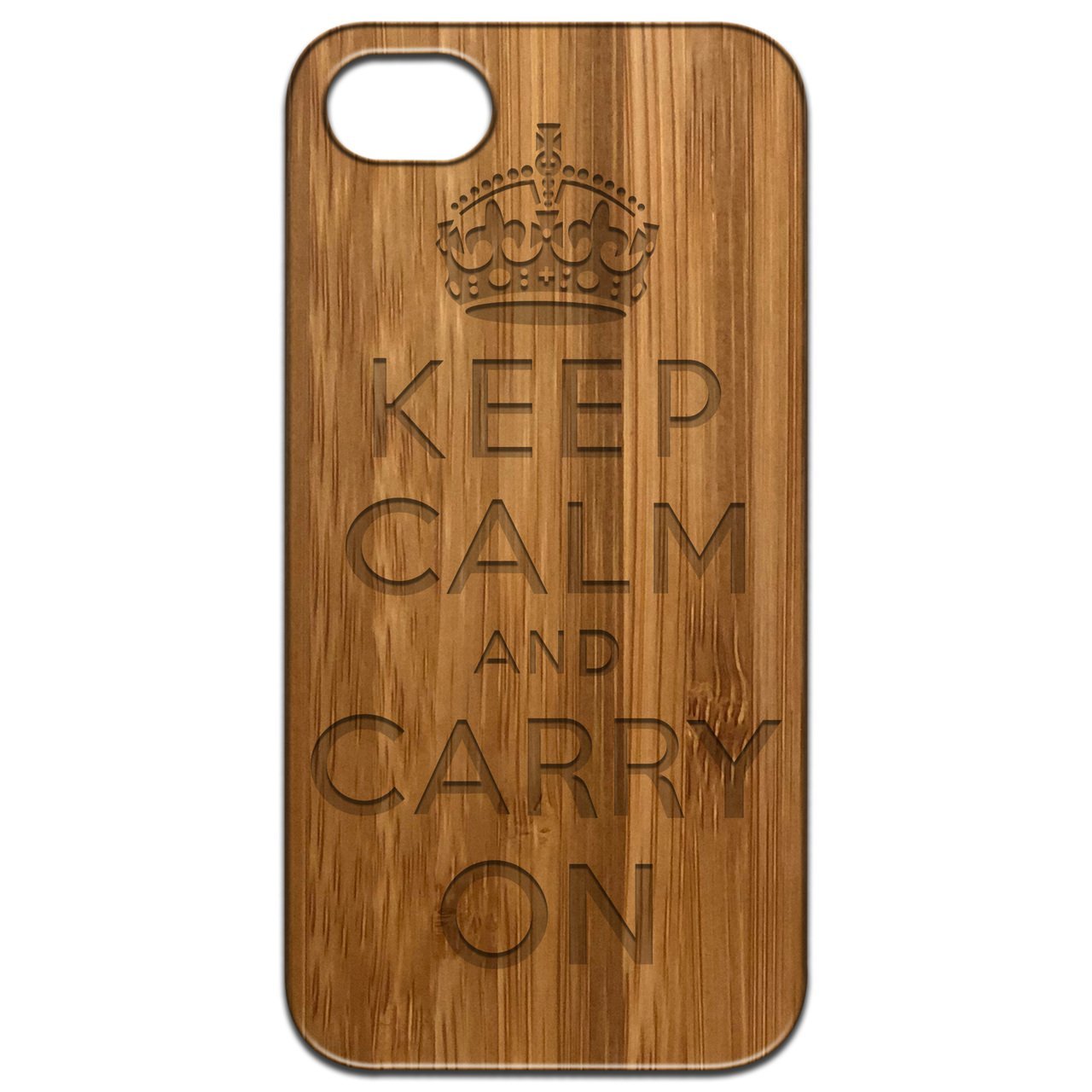 Keep Calm And Carry On - Engraved - giftsforintroverts.com