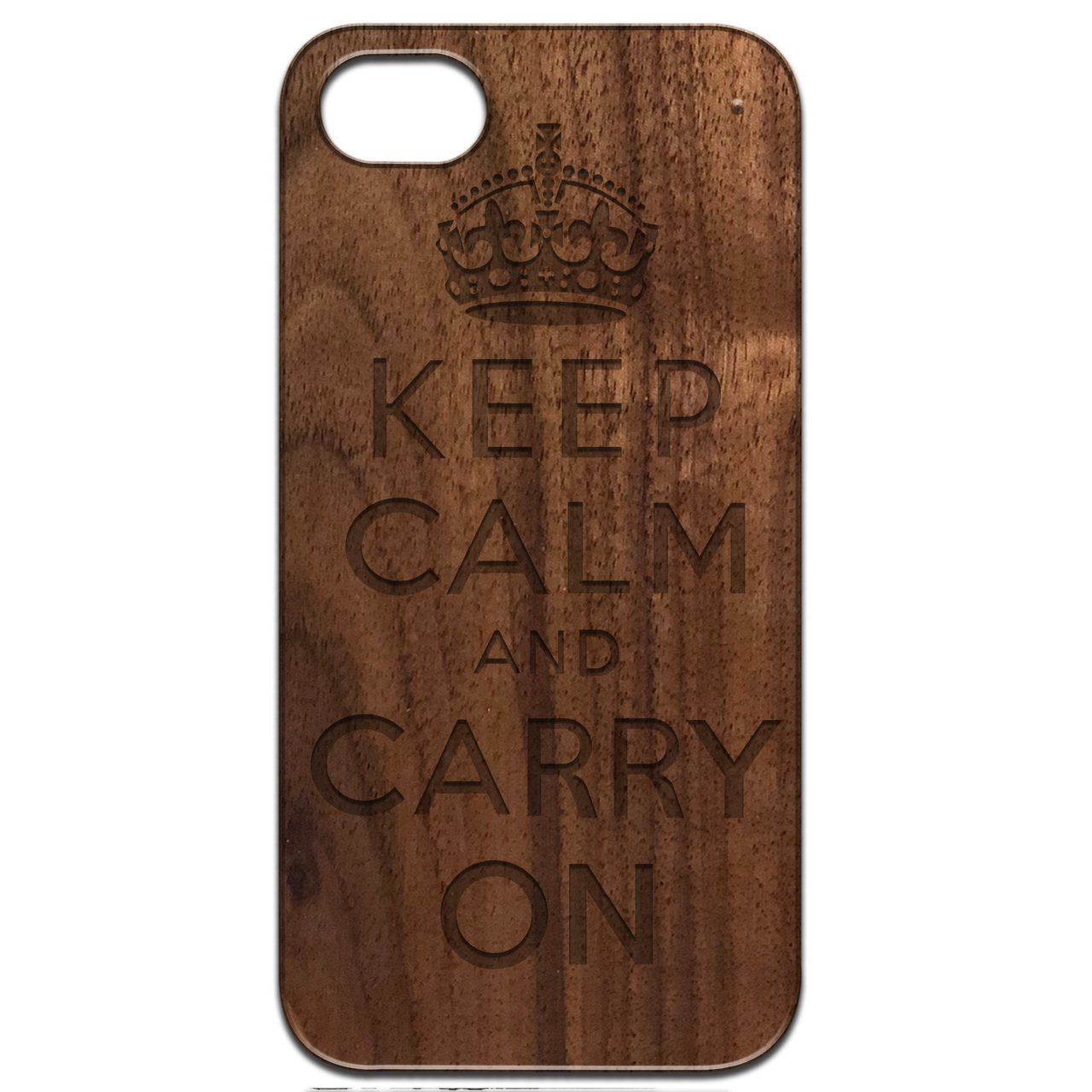 Keep Calm And Carry On - Engraved - giftsforintroverts.com
