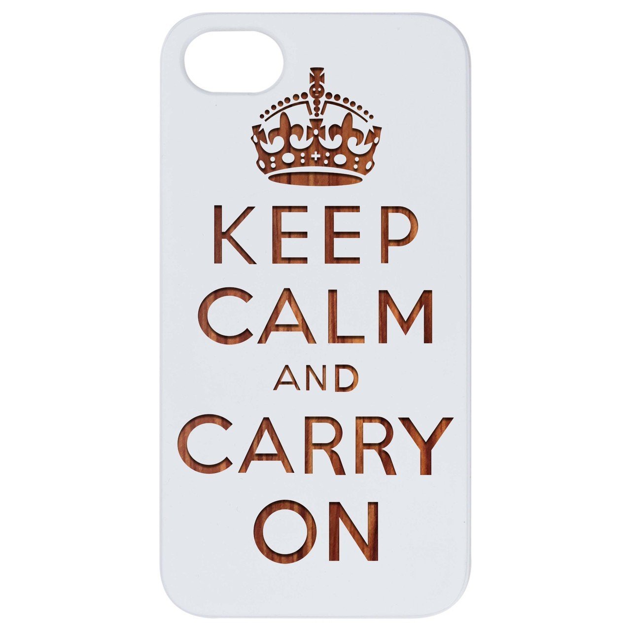 Keep Calm And Carry On - Engraved - giftsforintroverts.com
