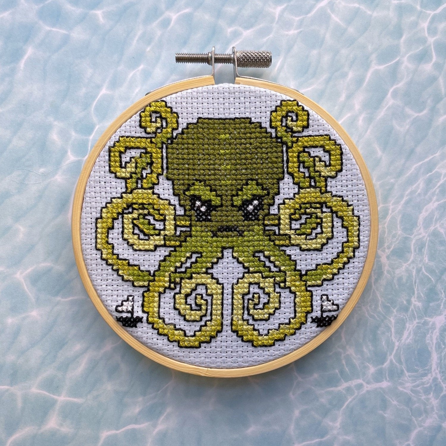 Kraken Cross Stitch Kit - giftsforintroverts.com