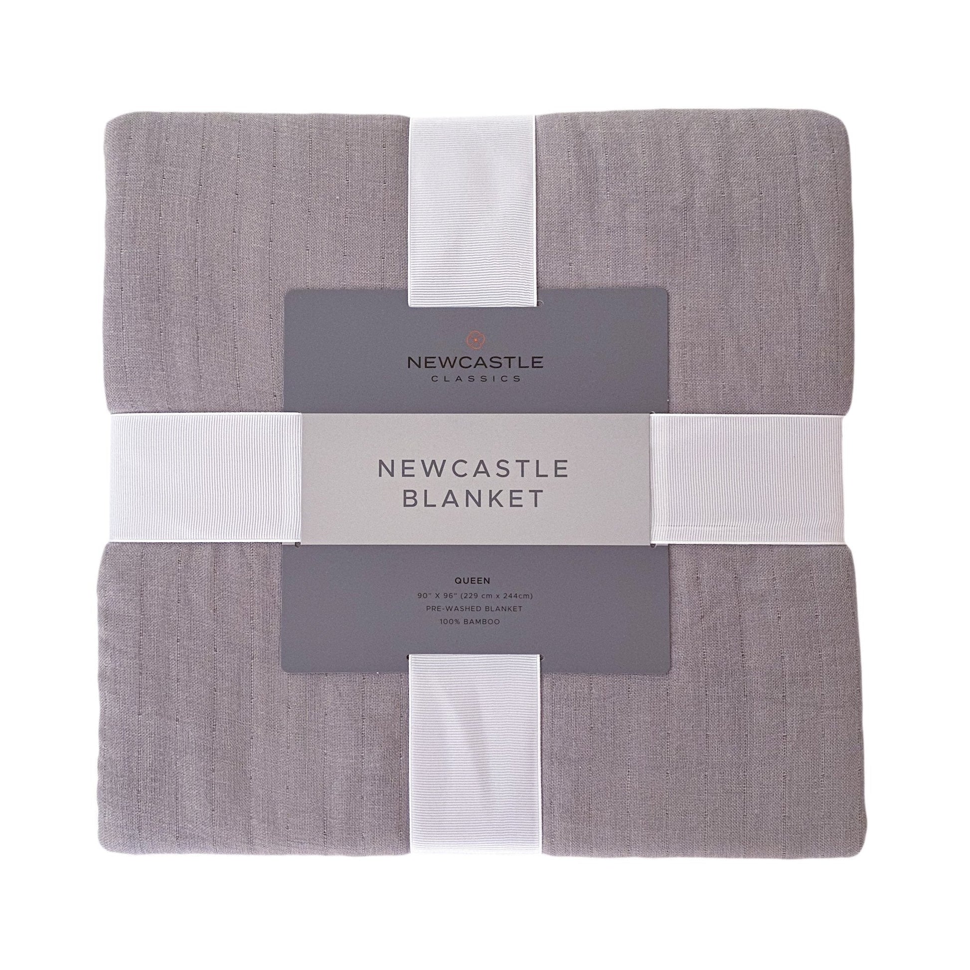 Newcastle Grey Oversized King Luxury Bamboo Bed Blanket - giftsforintroverts.com