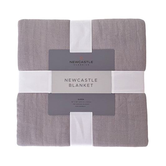 Newcastle Grey Oversized King Luxury Bamboo Bed Blanket - giftsforintroverts.com
