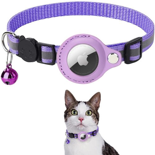Reflective Airtag Case Collar for Cats and Dogs - giftsforintroverts.com
