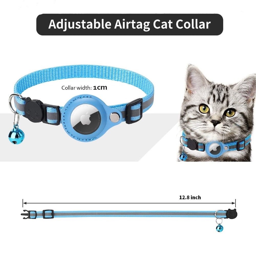 Reflective Airtag Case Collar for Cats and Dogs - giftsforintroverts.com