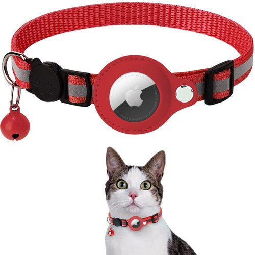 Reflective Airtag Case Collar for Cats and Dogs - giftsforintroverts.com