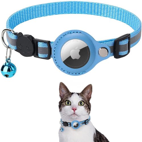 Reflective Airtag Case Collar for Cats and Dogs - giftsforintroverts.com