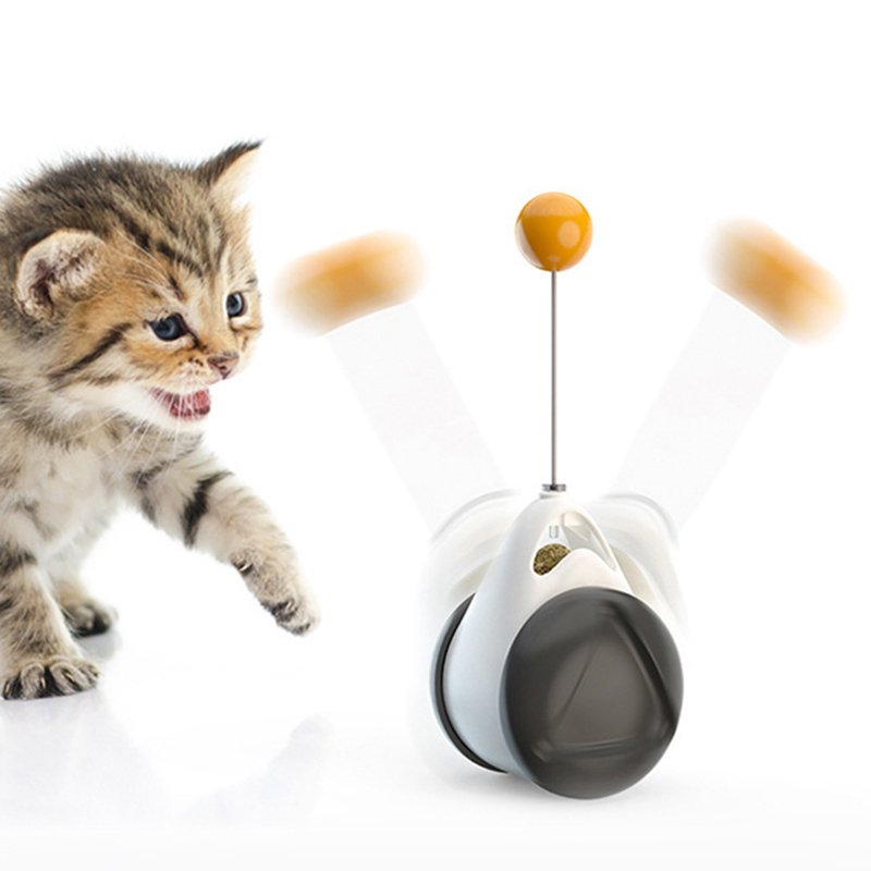 Tumbler Balanced Wheel Swinging Ball Cat Toy - giftsforintroverts.com