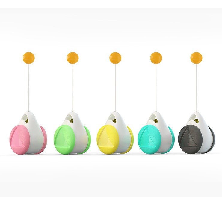 Tumbler Balanced Wheel Swinging Ball Cat Toy - giftsforintroverts.com