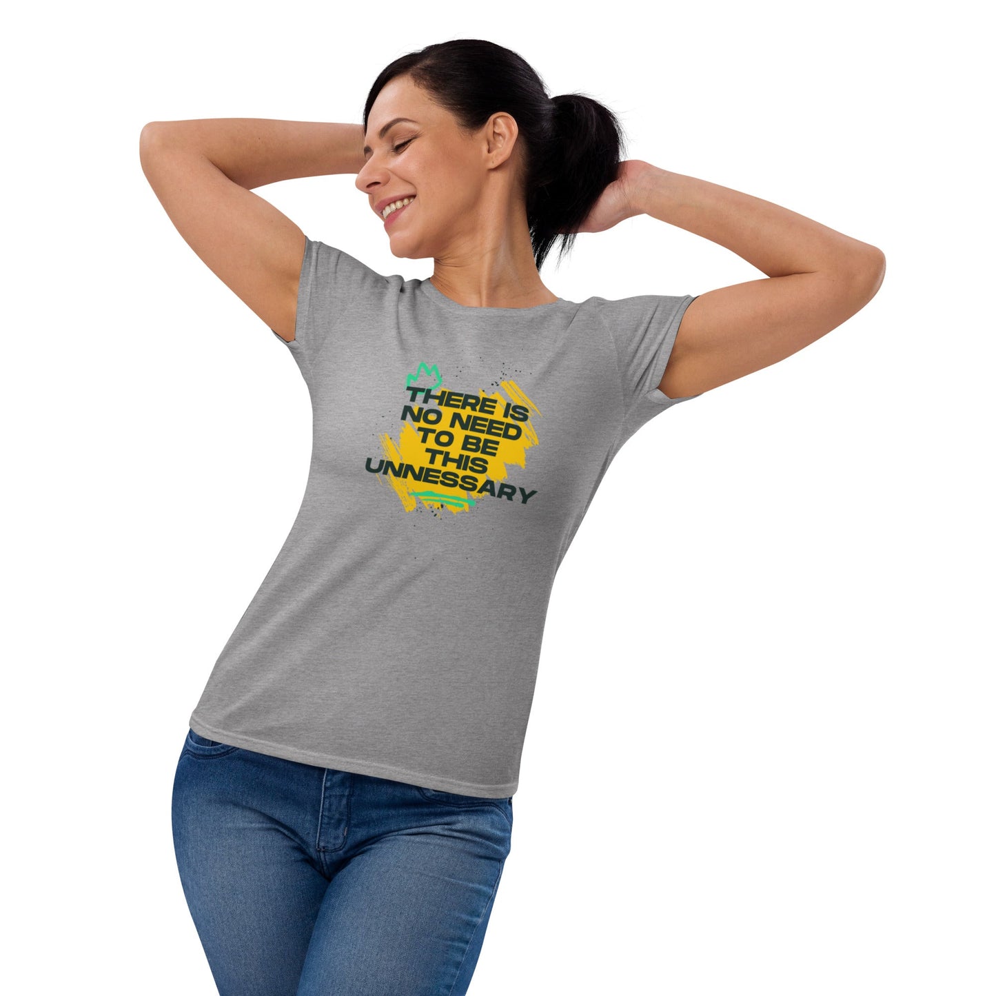 Women's "No Need to be Unnecessary" T-Shirt - introvertgiftboxes.com