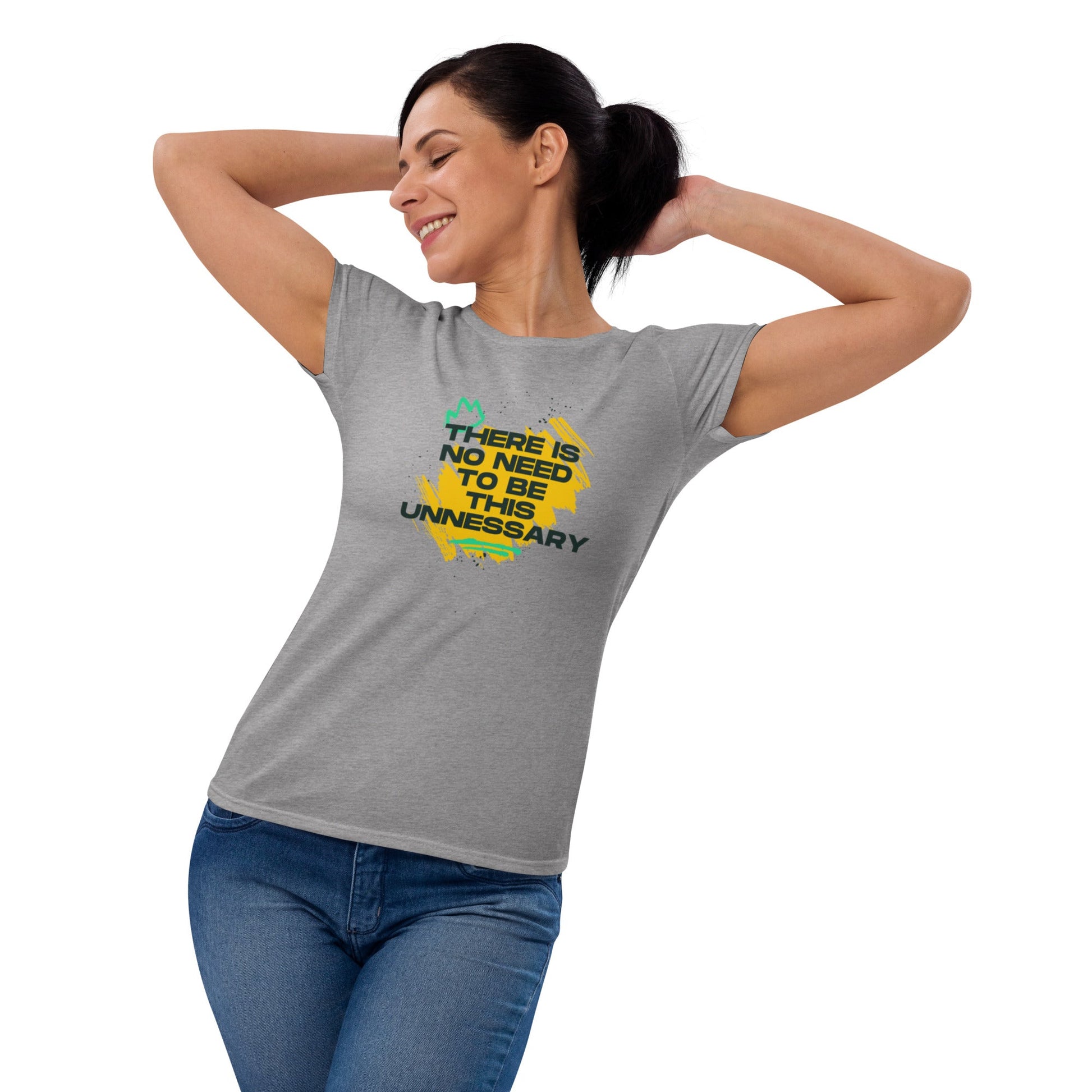 Women's "No Need to be Unnecessary" T-Shirt - introvertgiftboxes.com